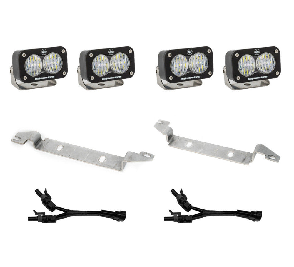 '22-23 Toyota Tundra Baja Designs S2 Sport OEM Fog Light Replacement Kit Display of Included Parts