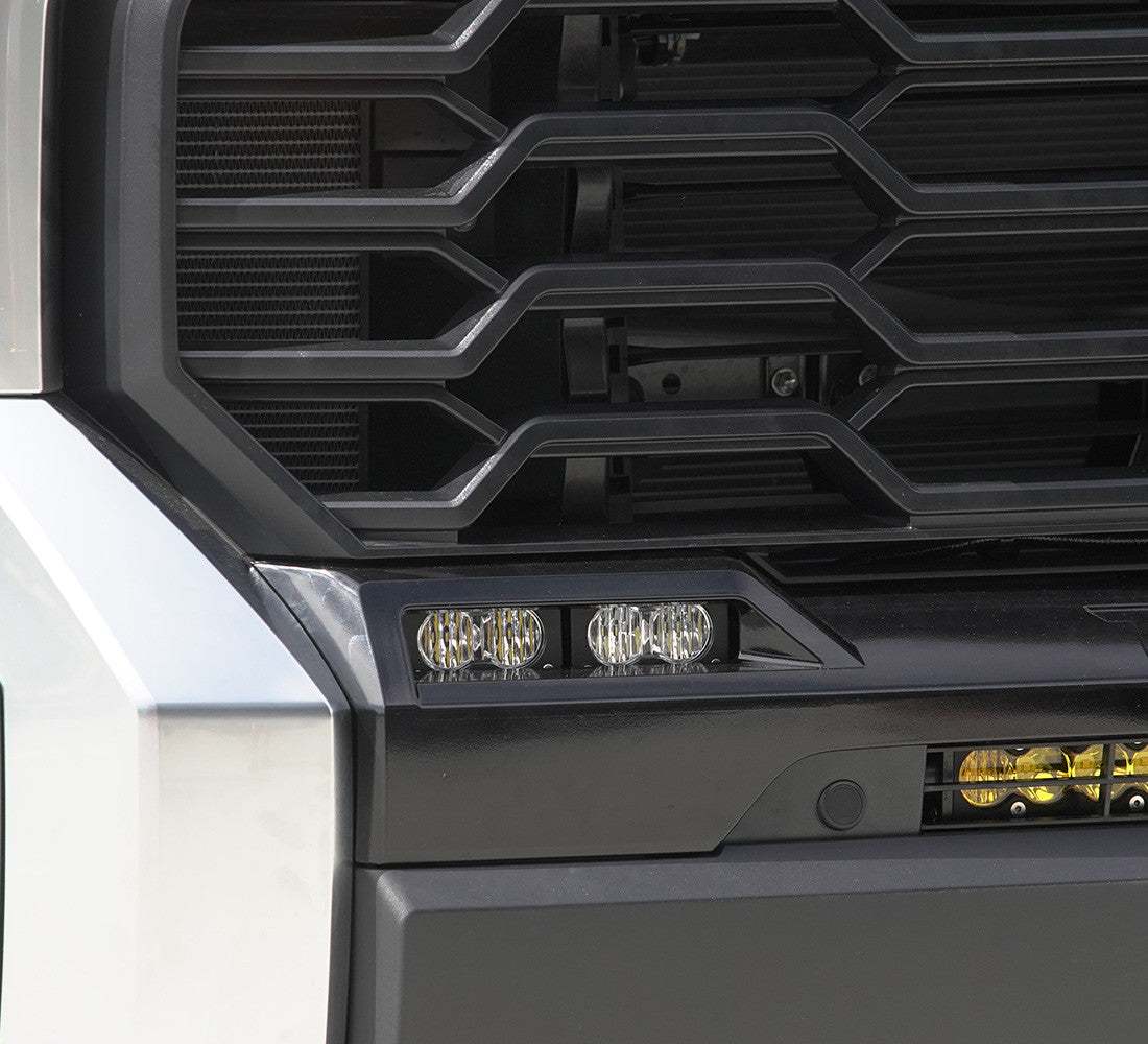 '22-23 Toyota Tundra Baja Designs S2 Sport OEM Fog Light Replacement Kit Close-up display on Vehicle