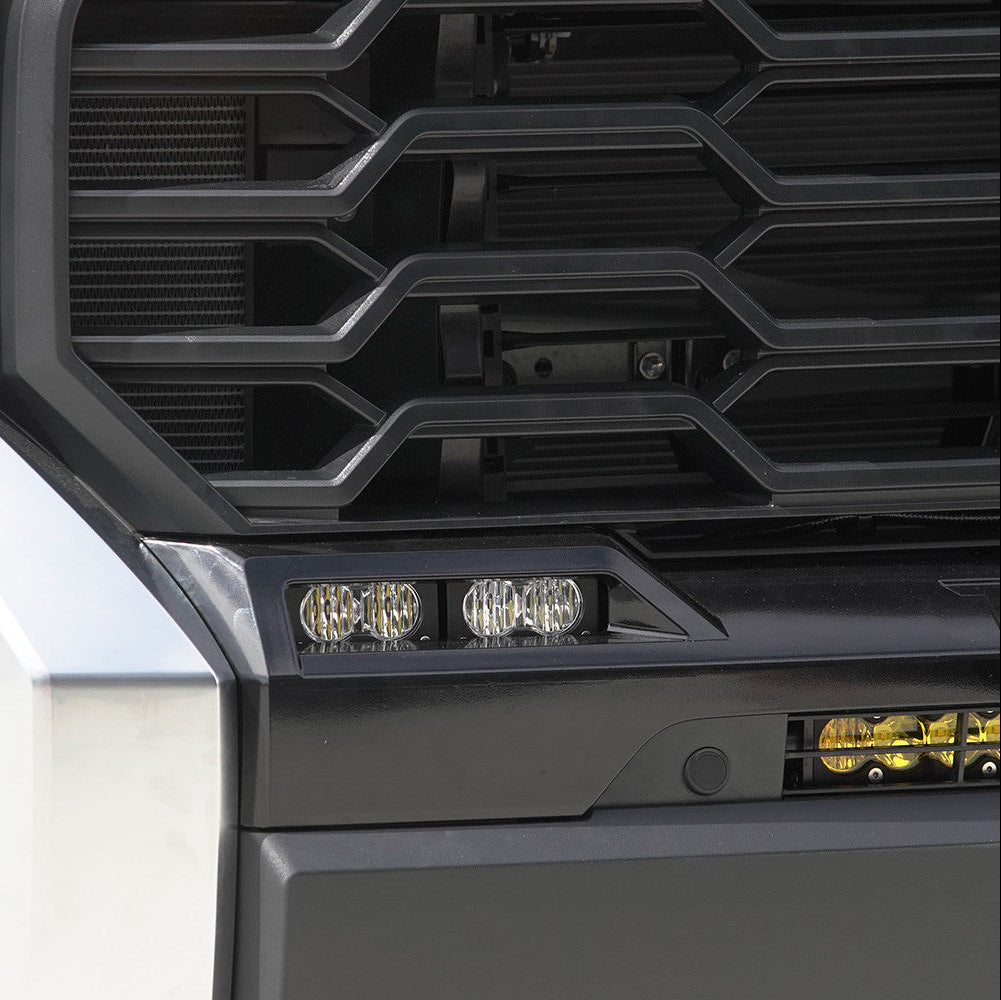 '22-23 Toyota Tundra Baja Designs S2 Sport OEM Fog Light Replacement Kit Close-up display on Vehicle