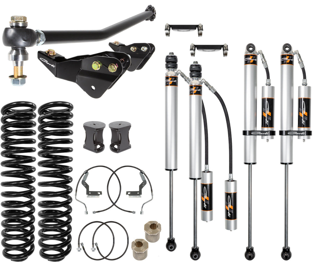 '17-24 Ford 4.5" Backcountry 2.0 System, Carli-SPEC Base Kit Display of Included Parts