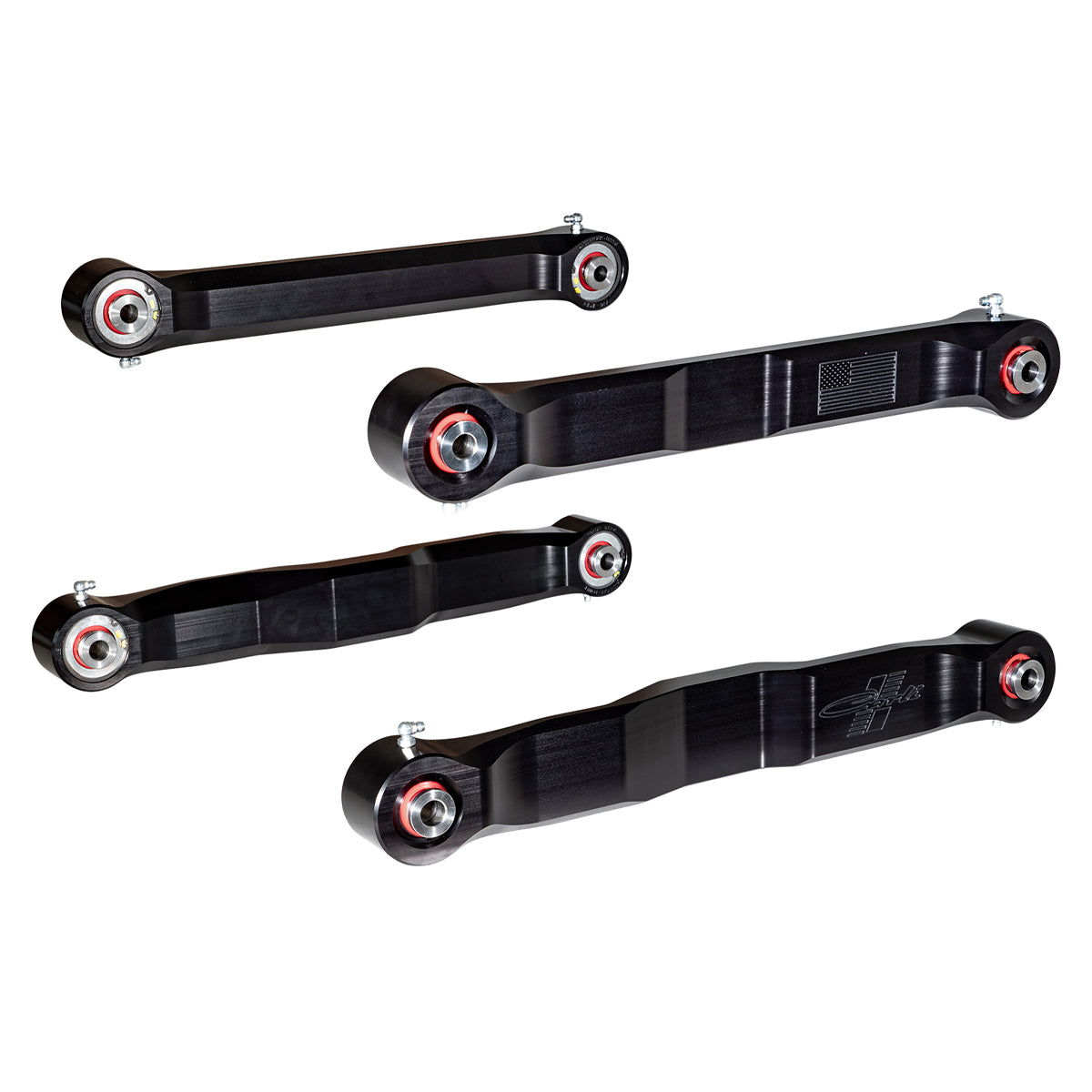 '03-12 Ram 2500/3500 Carli Billet Extended Control Arms Display of Included Parts