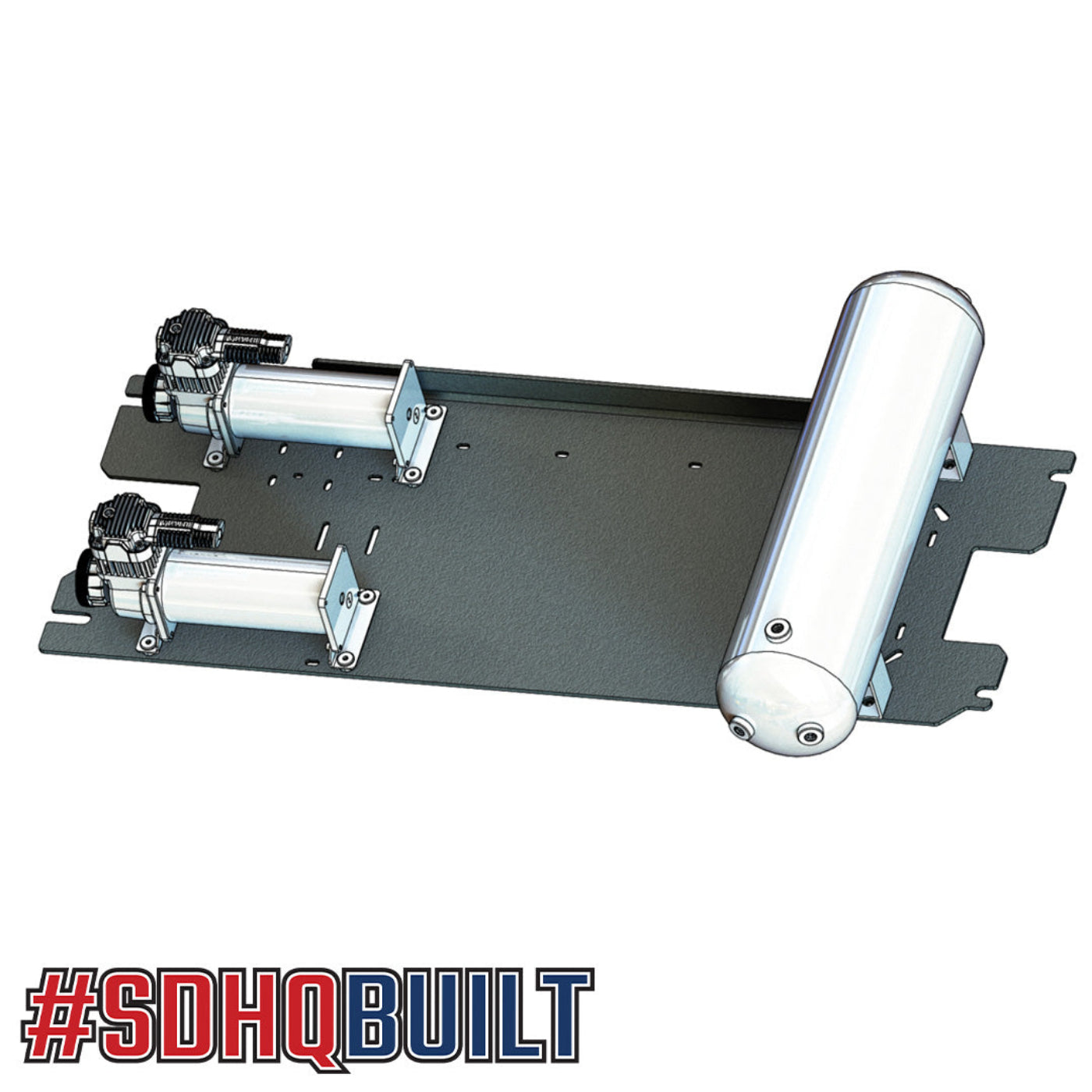 '20-25 Chevrolet/GMC 2500/3500 SDHQ Built Under Bed Air Compressor Mount design