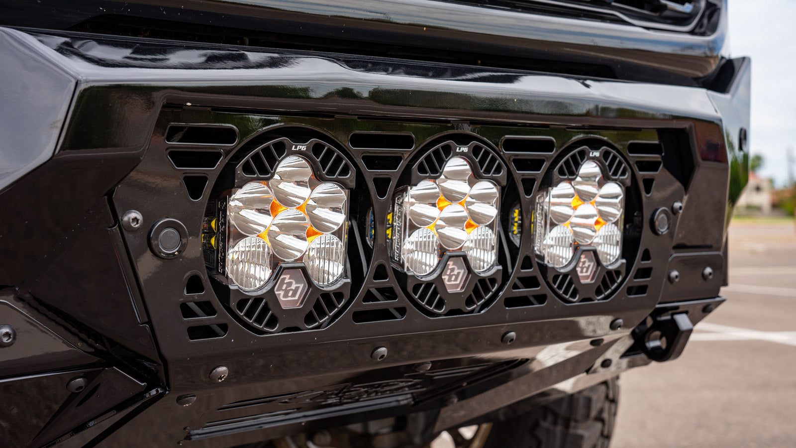 LP6 Pro LED Light Lighting Baja Designs Clear Spot Close-up display  on Vehicle