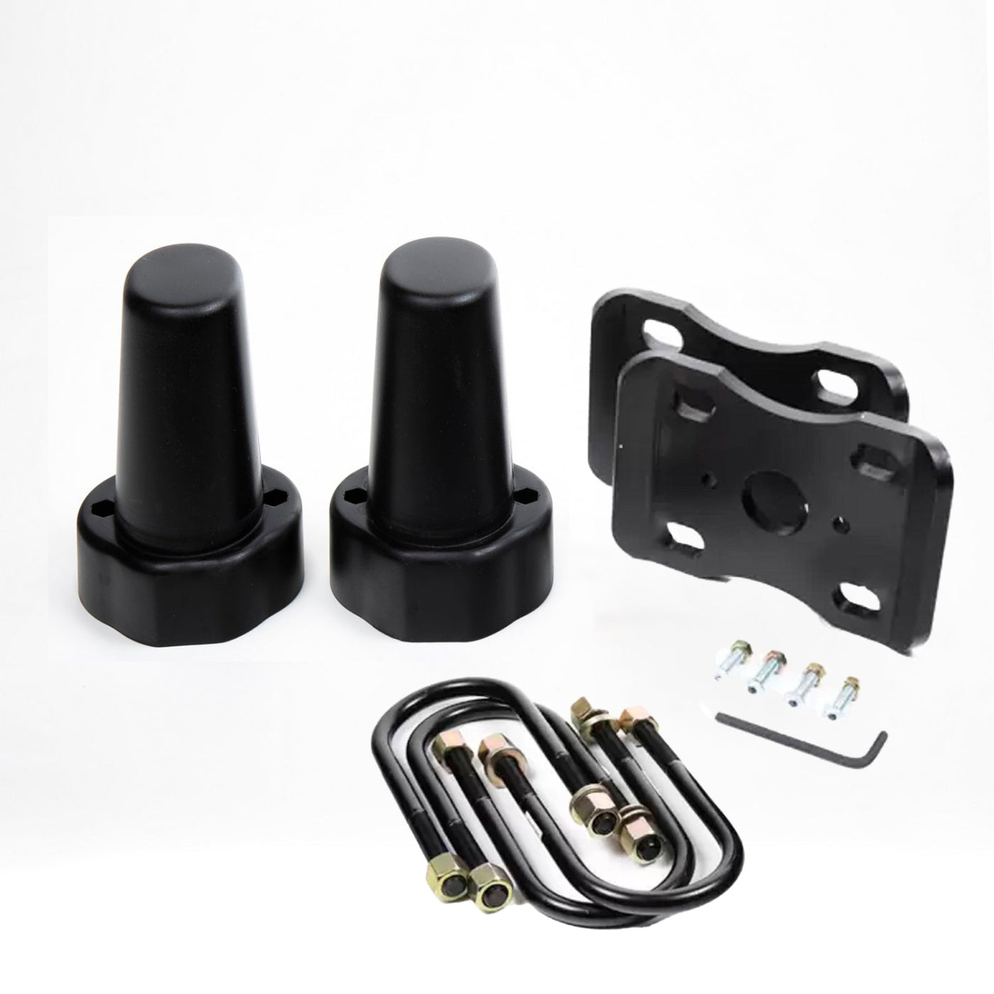 '16-23 Toyota Tacoma DuroBumps 3.5" Rear Bump Stops - DBR35TU Display of Included Parts