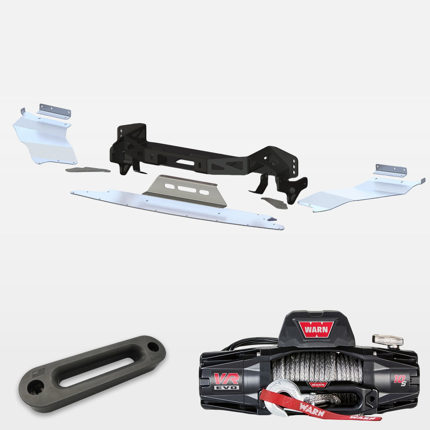 '14-23 Lexus GX460 "Build Your Own" SDHQ Built Winch Mount design with winch and fairlead