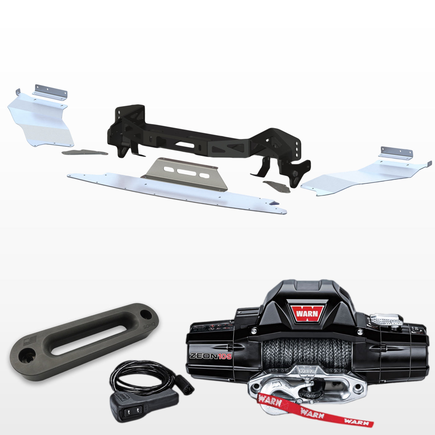 '14-23 Lexus GX460 "Build Your Own" SDHQ Built Winch Mount design with winch and fairlead