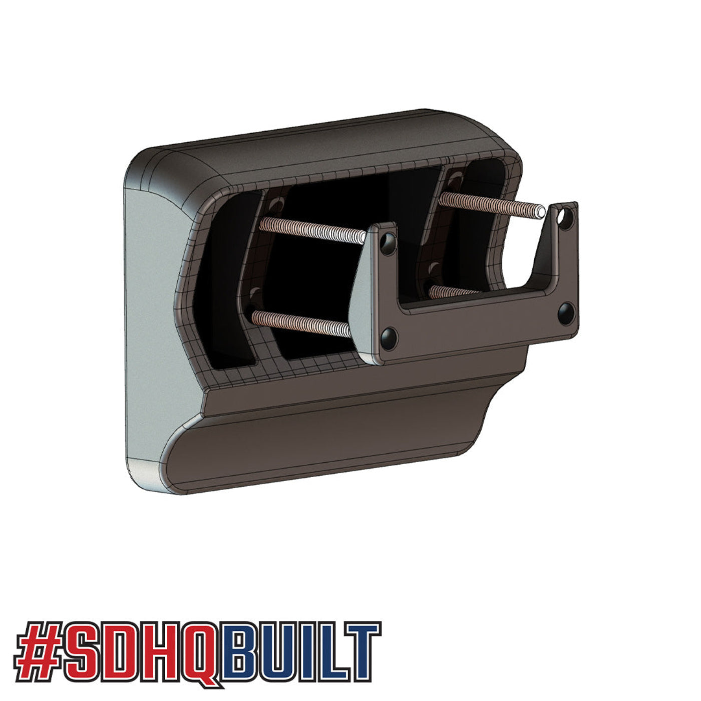 '17-22 Ford F250/F350/F450 SDHQ Built Switch Pros RCR-Force-12 Flow Through Center Console Keypad Mount design