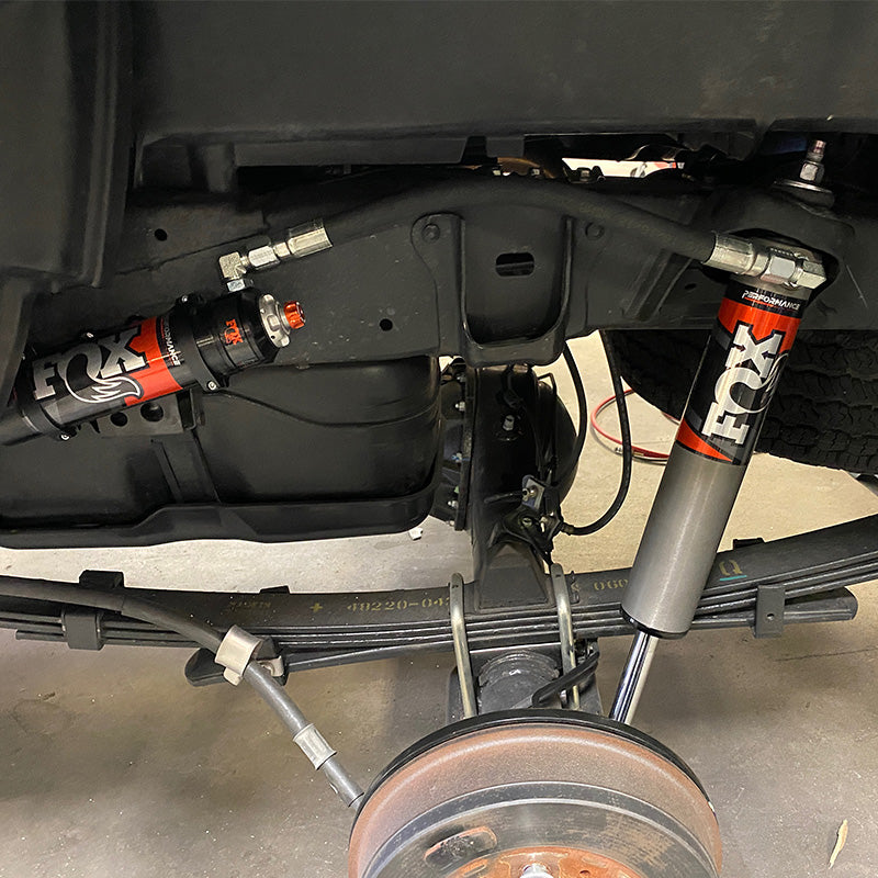 '05-23 Toyota Tacoma Camburg Fox 2.5 Performance Elite Suspension Lift Kit Close-up Display on Vehicle