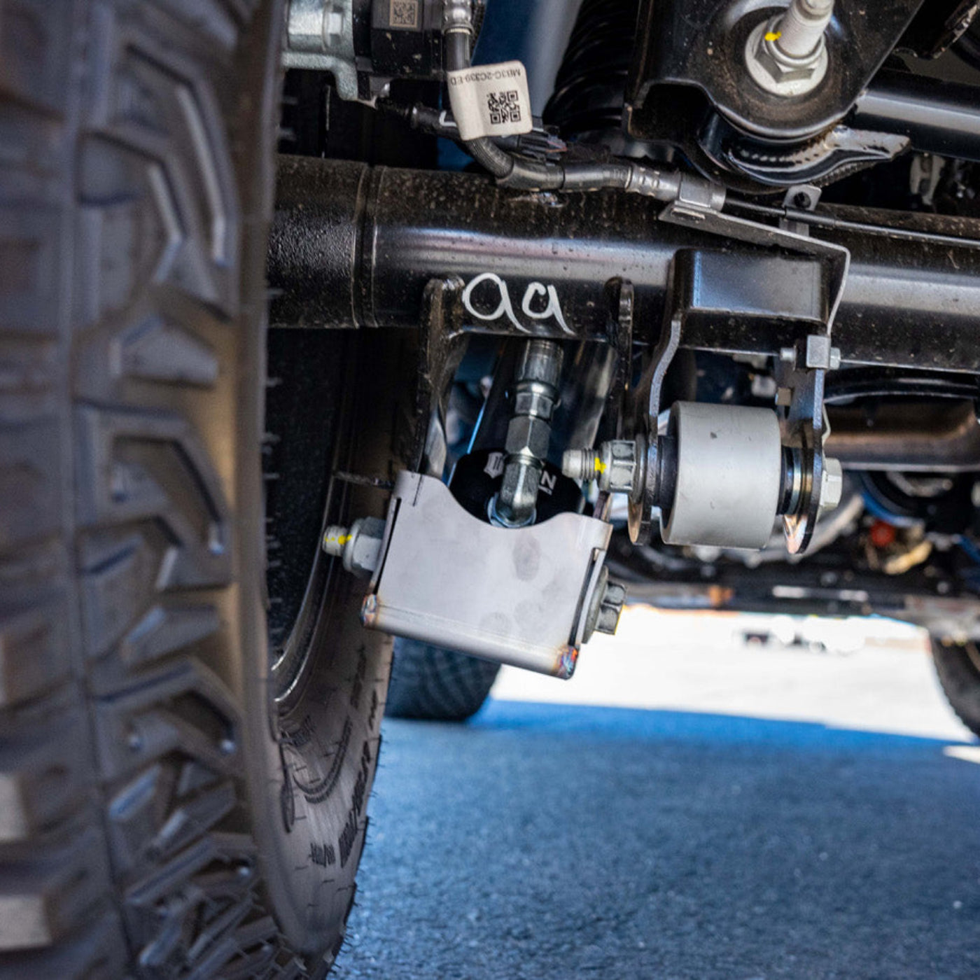 '21-25 Ford Bronco SDHQ Built Rear Shock Guards installed