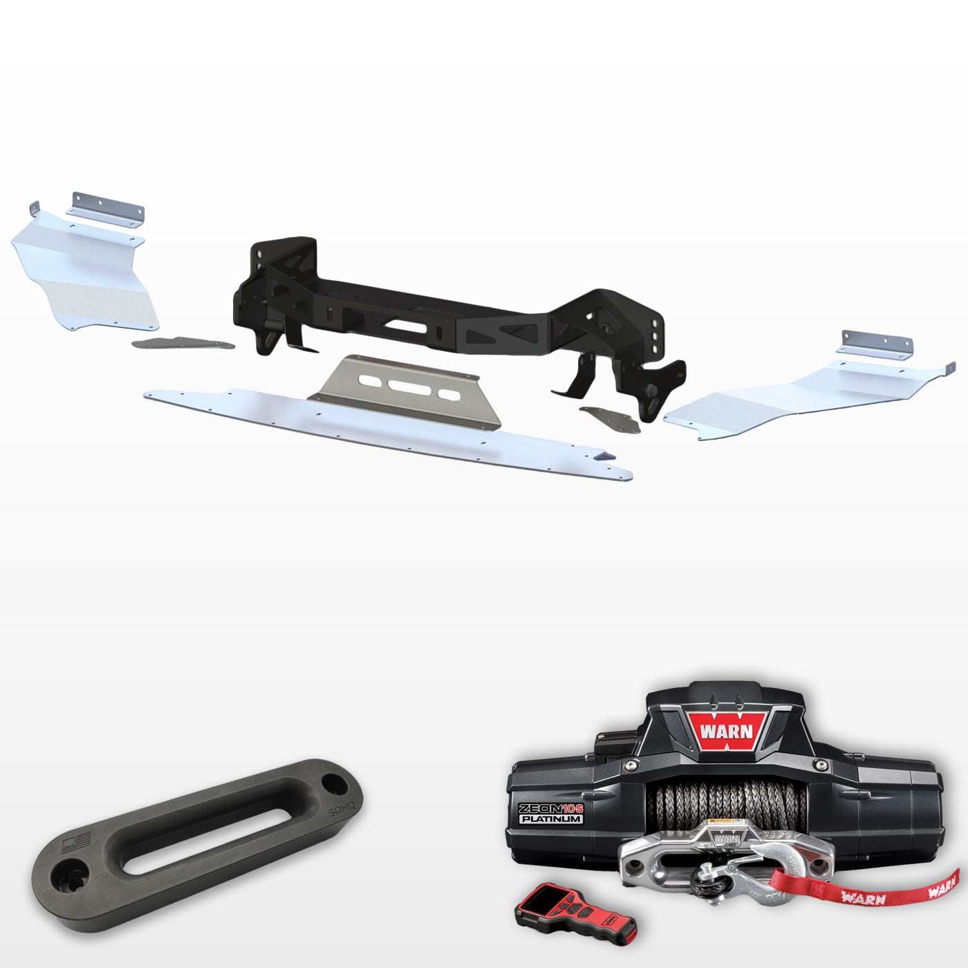 '14-23 Lexus GX460 "Build Your Own" SDHQ Built Winch Mount design with winch and fairlead