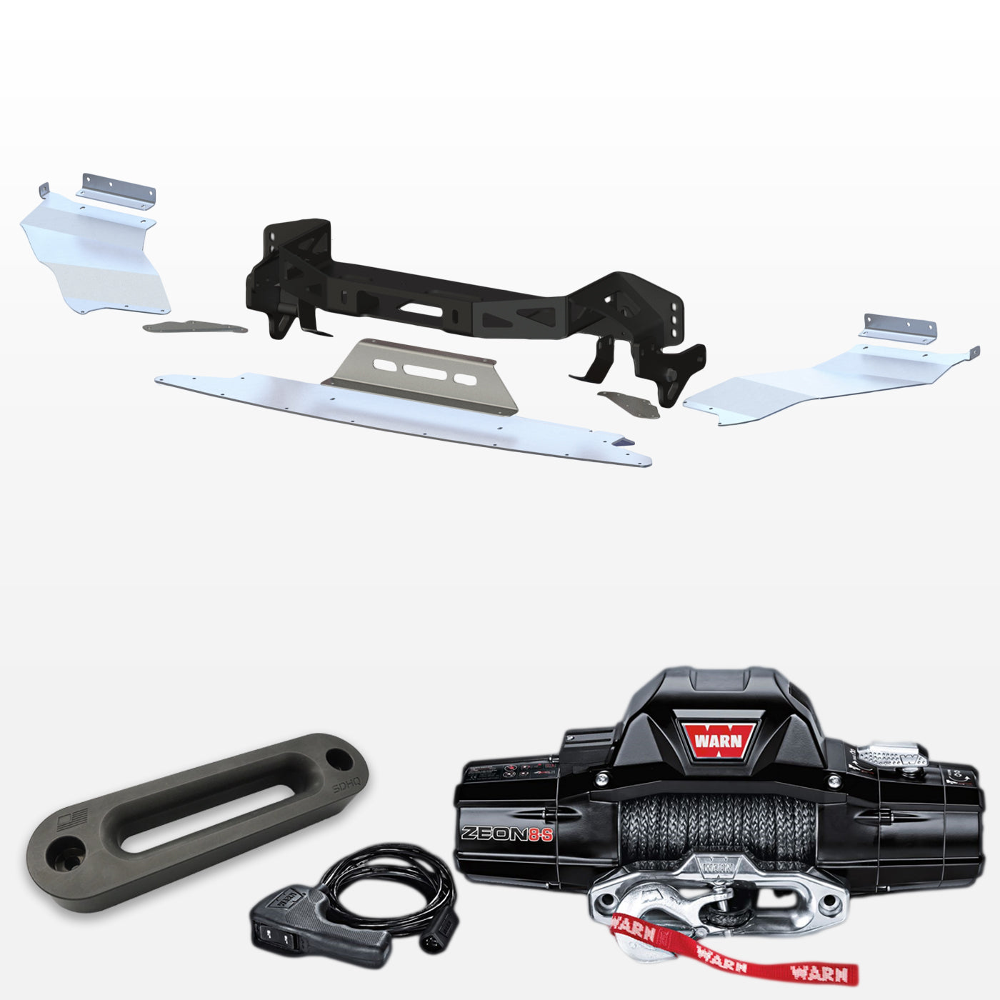 '14-23 Lexus GX460 "Build Your Own" SDHQ Built Winch Mount design with winch and fairlead