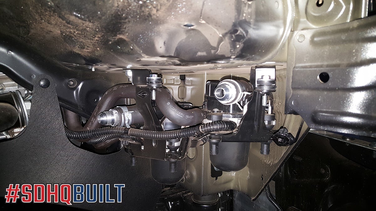 SDHQ Built Secondary Air Pump Intake Relocation Kit display