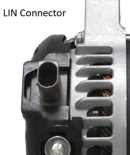 '16-21 200 Series Toyota Land Cruiser 5.7L 270 AMP XP High Output Alternator Close-up Display of Connector