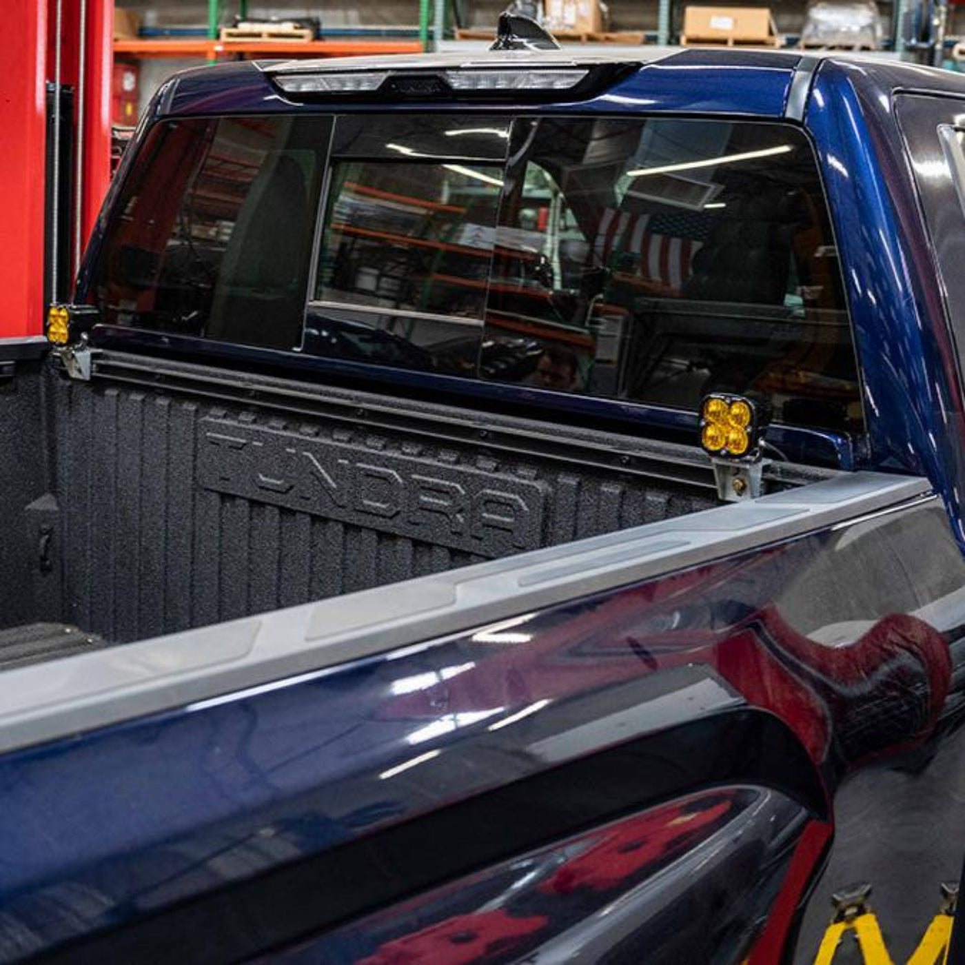 '22-25 Toyota Tundra SDHQ Built Billet Chase Light Mounting Kit installed