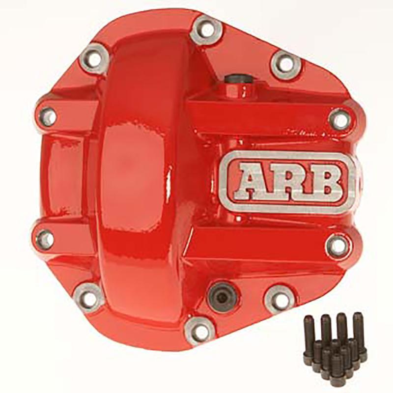 ARB Differential Cover for Dana 30 Axles Display of Included Parts (Face View) Red