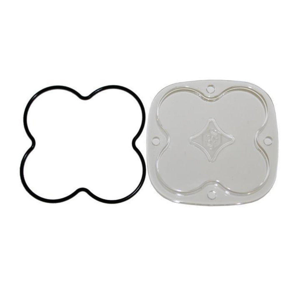 Squadron Series Lens Kit Lighting Baja Designs Clear Spot Display of Included parts