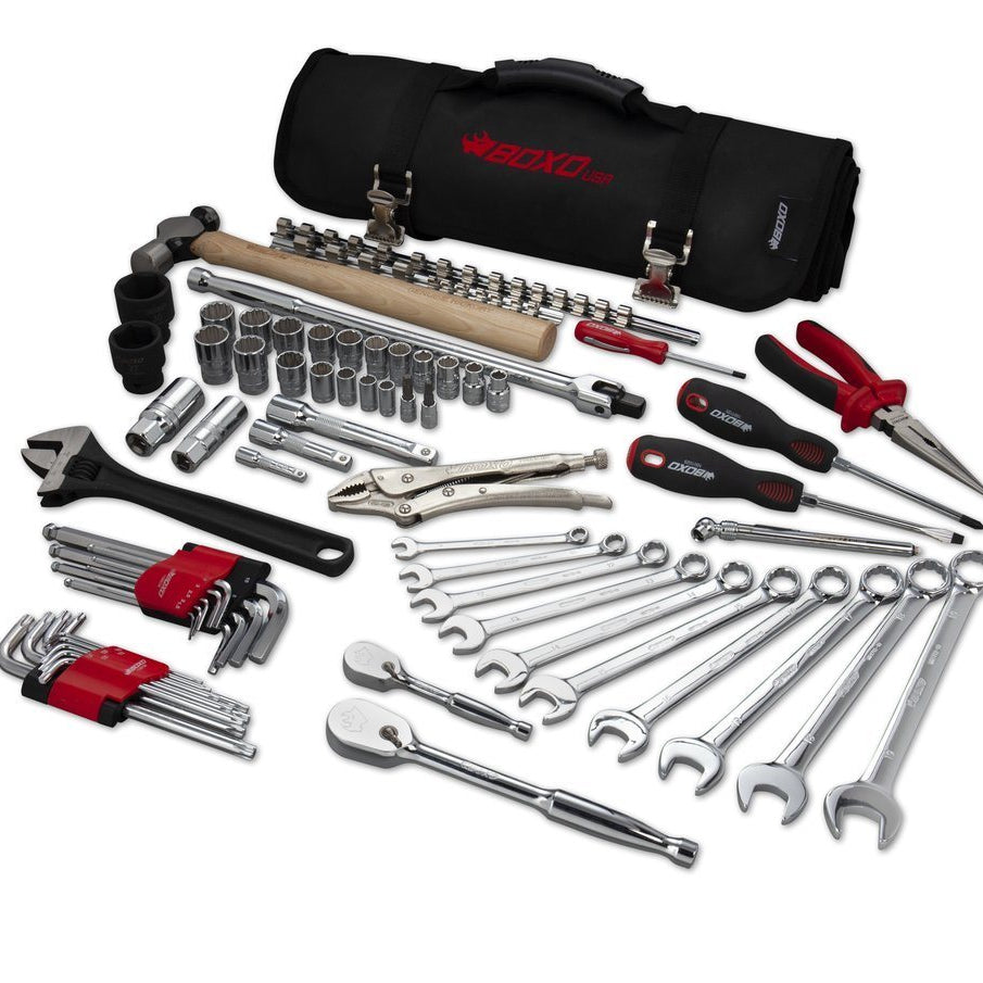 Boxo Tool Roll 2.0 - PA915 Tools BOXO-USA Display of Included Parts
