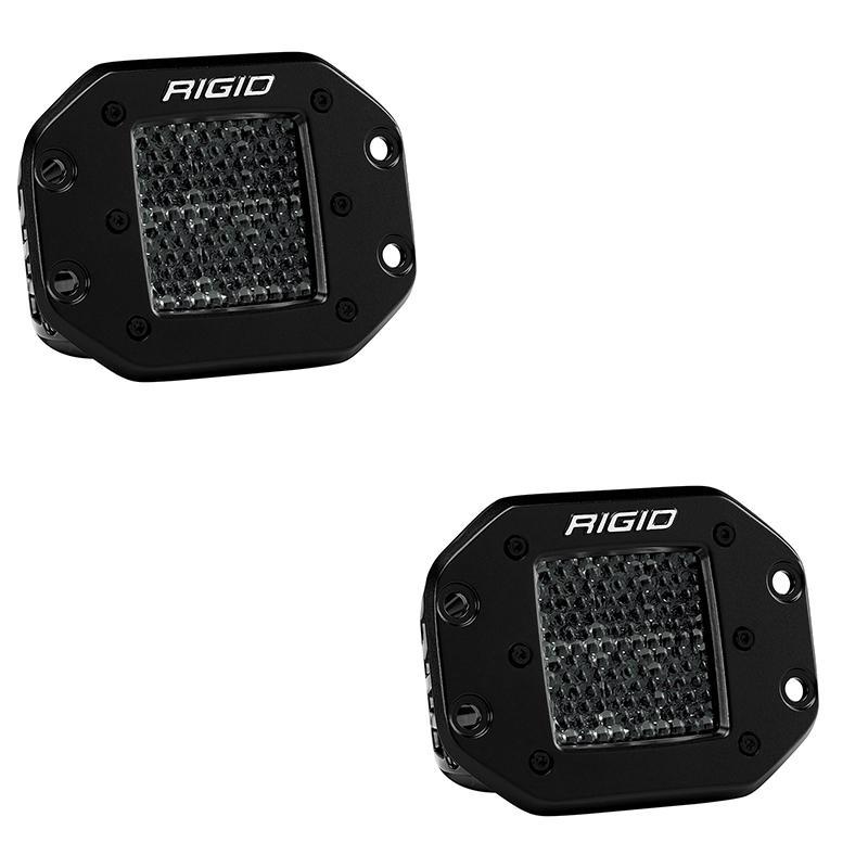 D-Series PRO Midnight Edition Pod LED Light-Pair Lighting Rigid Industries Flush Mount Spot Diffused