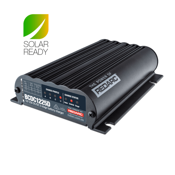 Dual Input 25A In-Vehicle DC Dual Battery Charger Electrical Redarc display