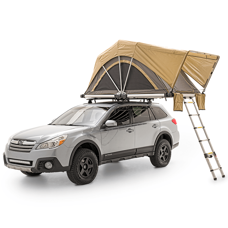 High Country Series 55" Roof Top Tent Display on Vehicle