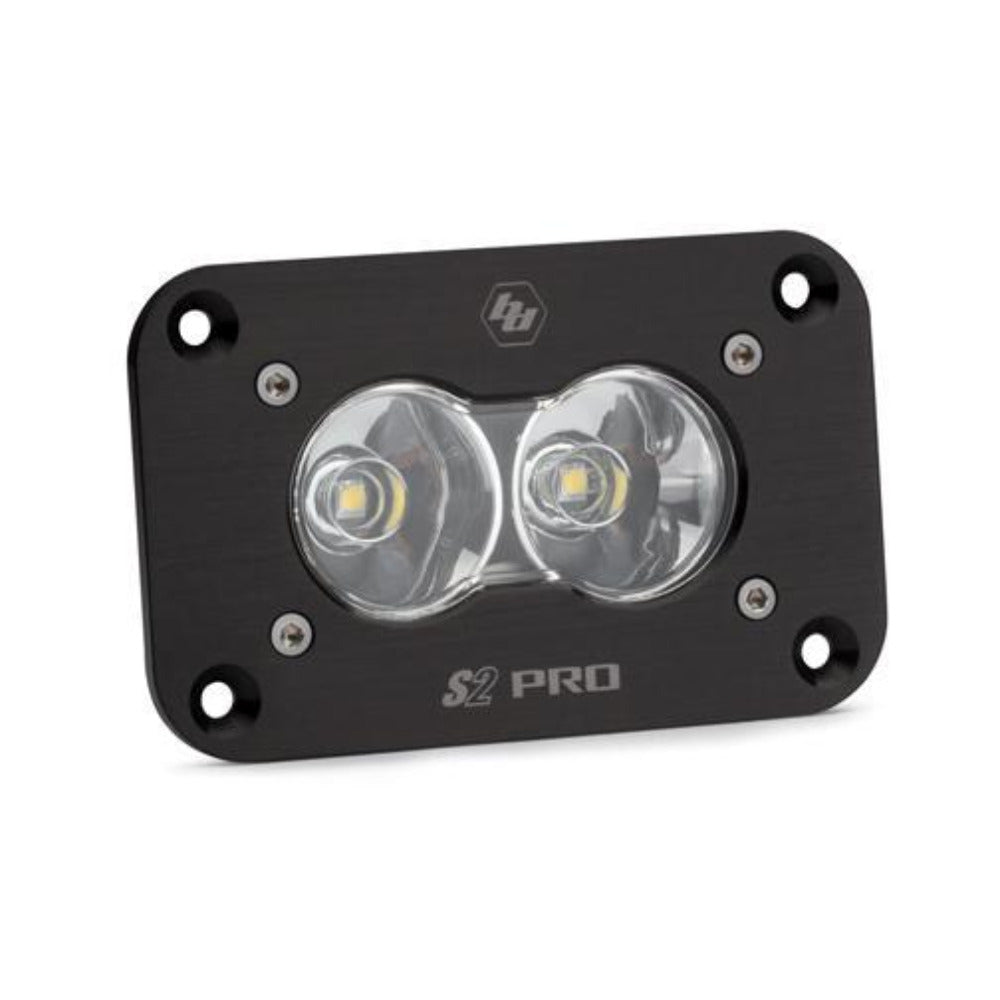S2 Pro Flush Mount LED Light Lighting Baja Designs Clear Spot Display
