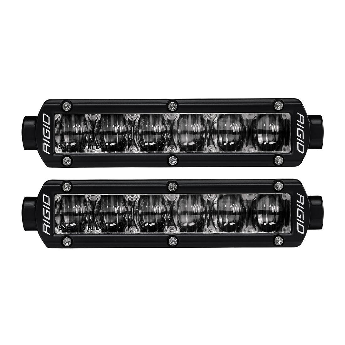 SAE Compliant 6" SR-Series LED Light Bar (Pair) Lighting Rigid Industries Clear
