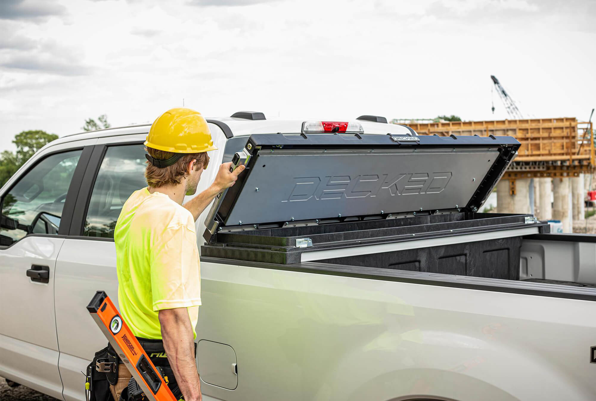 Truck Tool Box By Decked Display in Vehicle