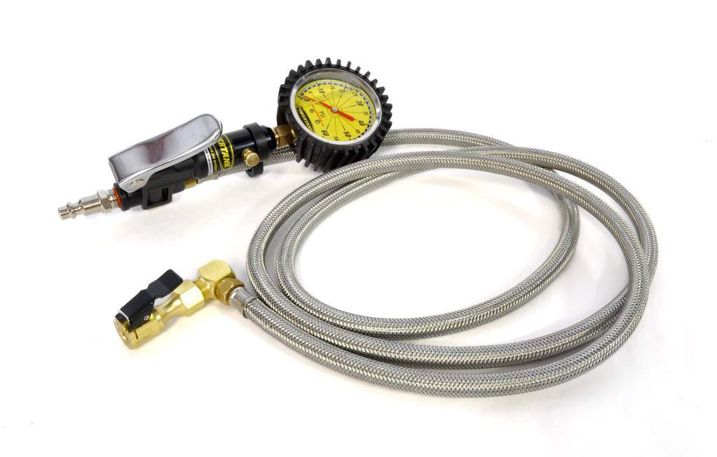Trooper Safety Series 0-60 PSI Liquid Analog Tire Inflator PowerTank display