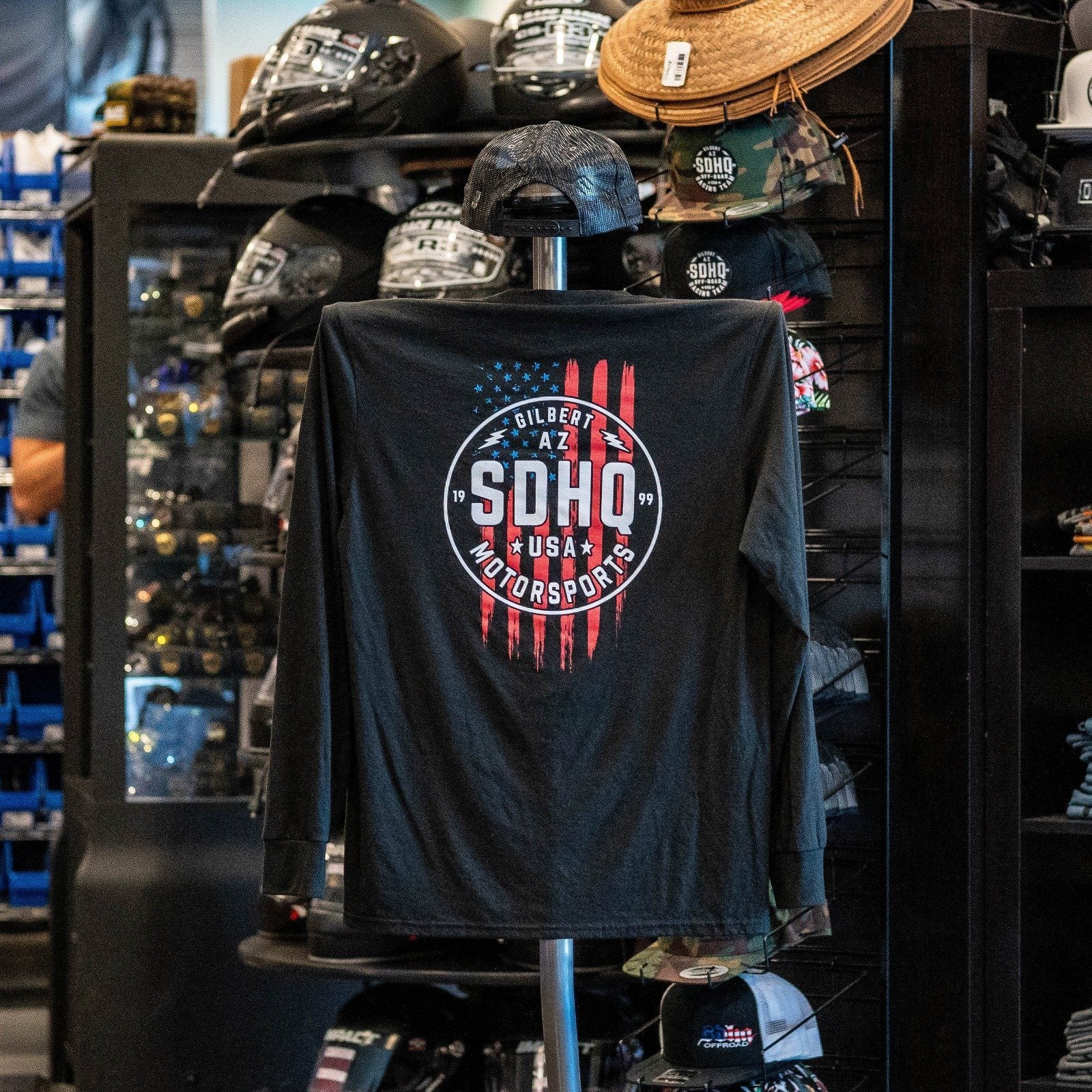 SDHQ Motorsports USA Swag