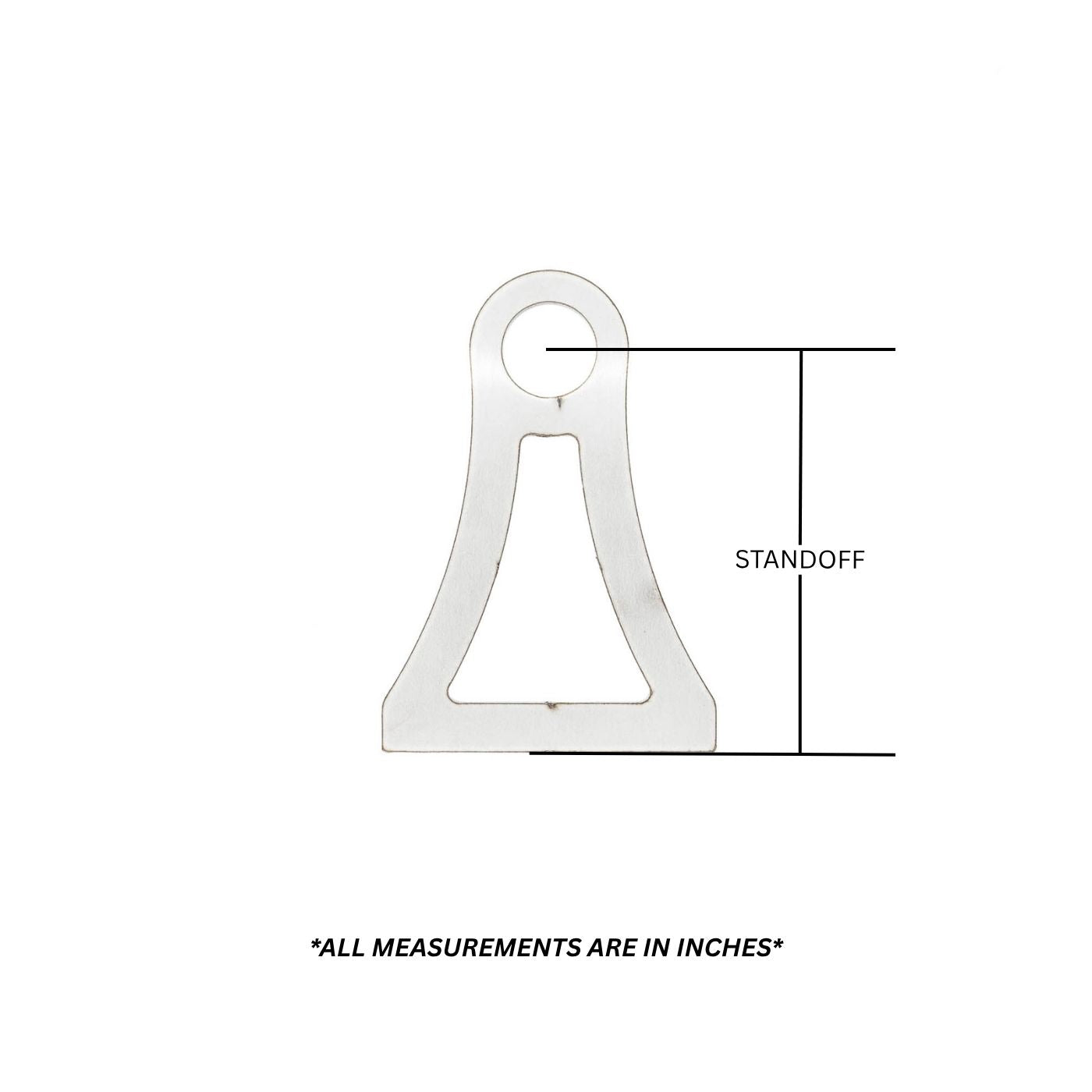 Universal SDHQ Built Stainless Steel Exhaust Hanger Tabs | Flat Base