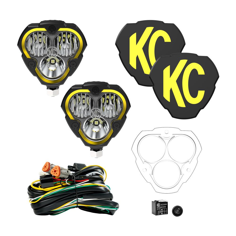 KC HiLites FLEX ERA 3 | 2-Light Master LED Light Pod Kit