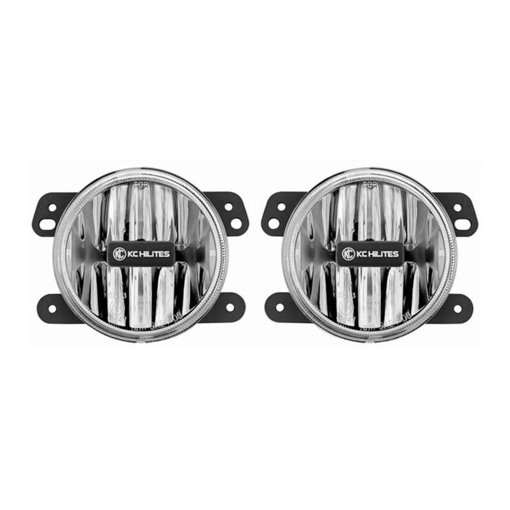KC HiLites Gravity LED G4 Fog Light Pair Pack System | 10-18 Jeep JK