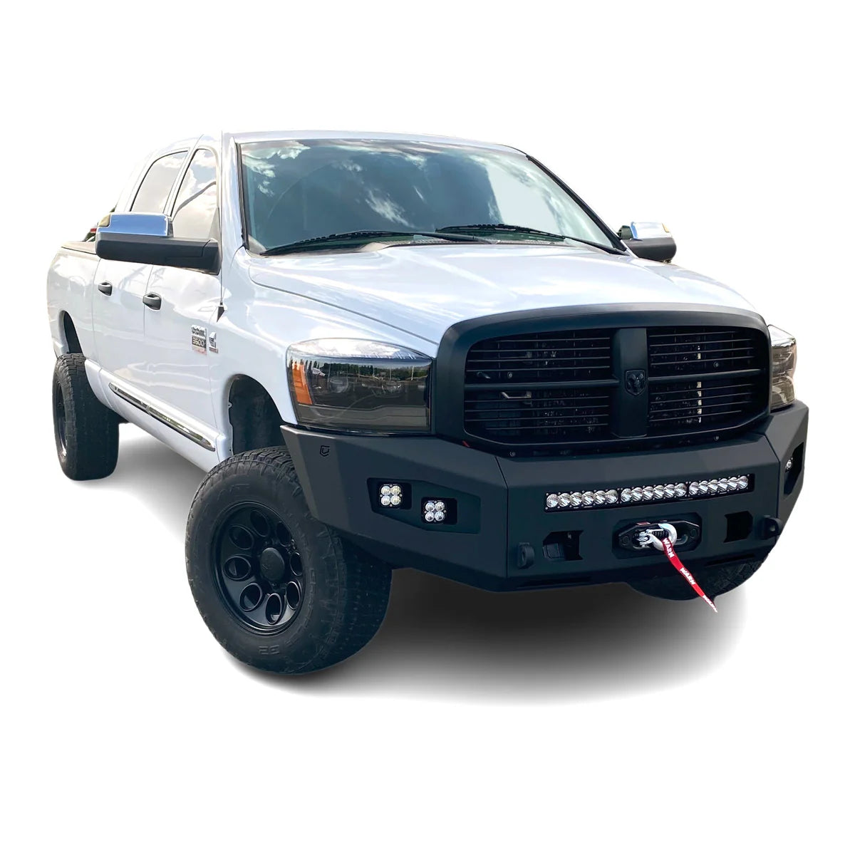 2006-2009 RAM 2500/3500 ATTITUDE SERIES FRONT WINCH BUMPER Front View