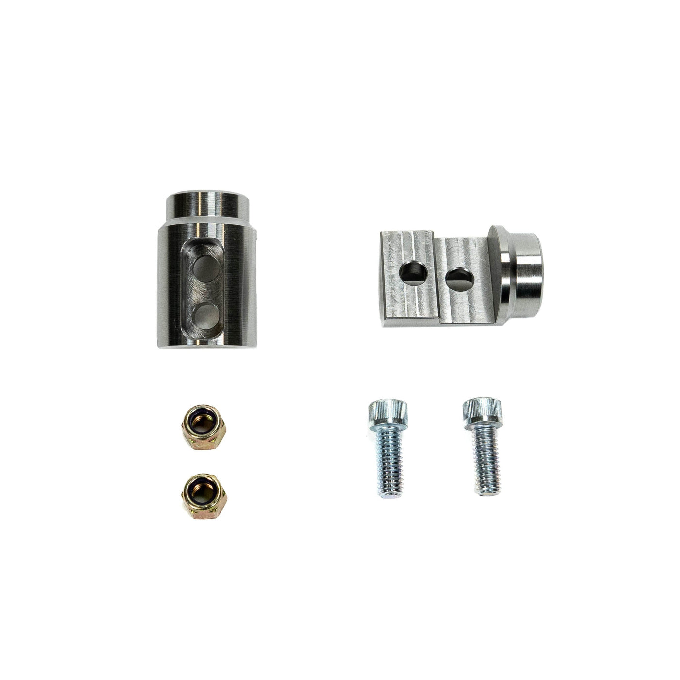 SDHQ Built 1.50" x 0.120" 4130 Billet Tube Clamp display of included parts 