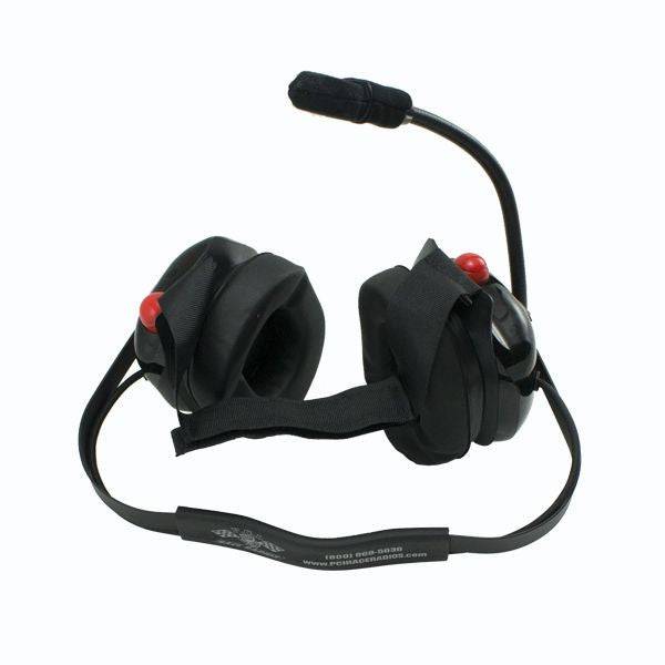 PCI Crew Chief Headset for Two Radios Front View