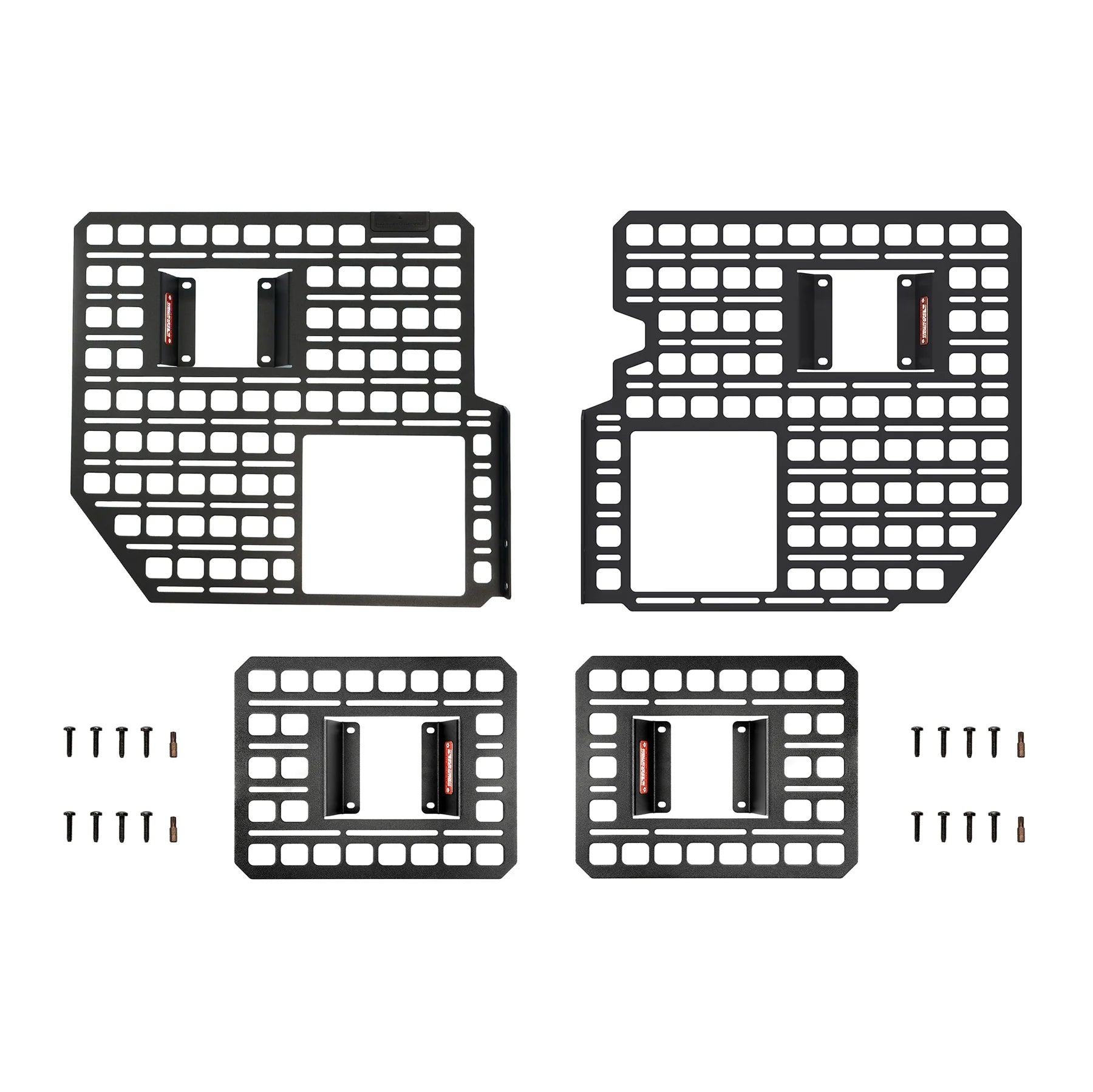 '24+ F150 Bedside Rack Molle Panel Systems Display of Included Parts 