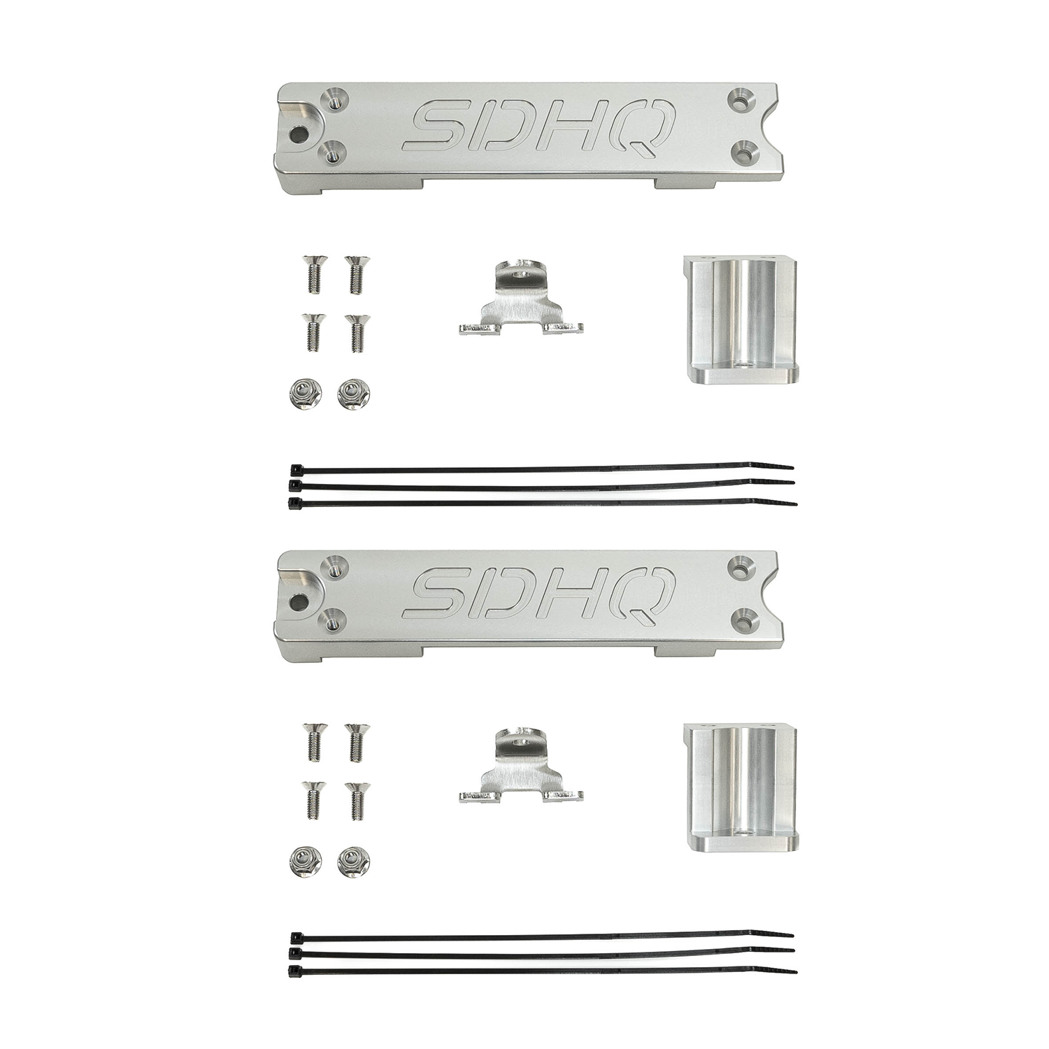2017-2022 Ford Super Duty SDHQ Built Dual Battery Billet Battery Hold Down Kit