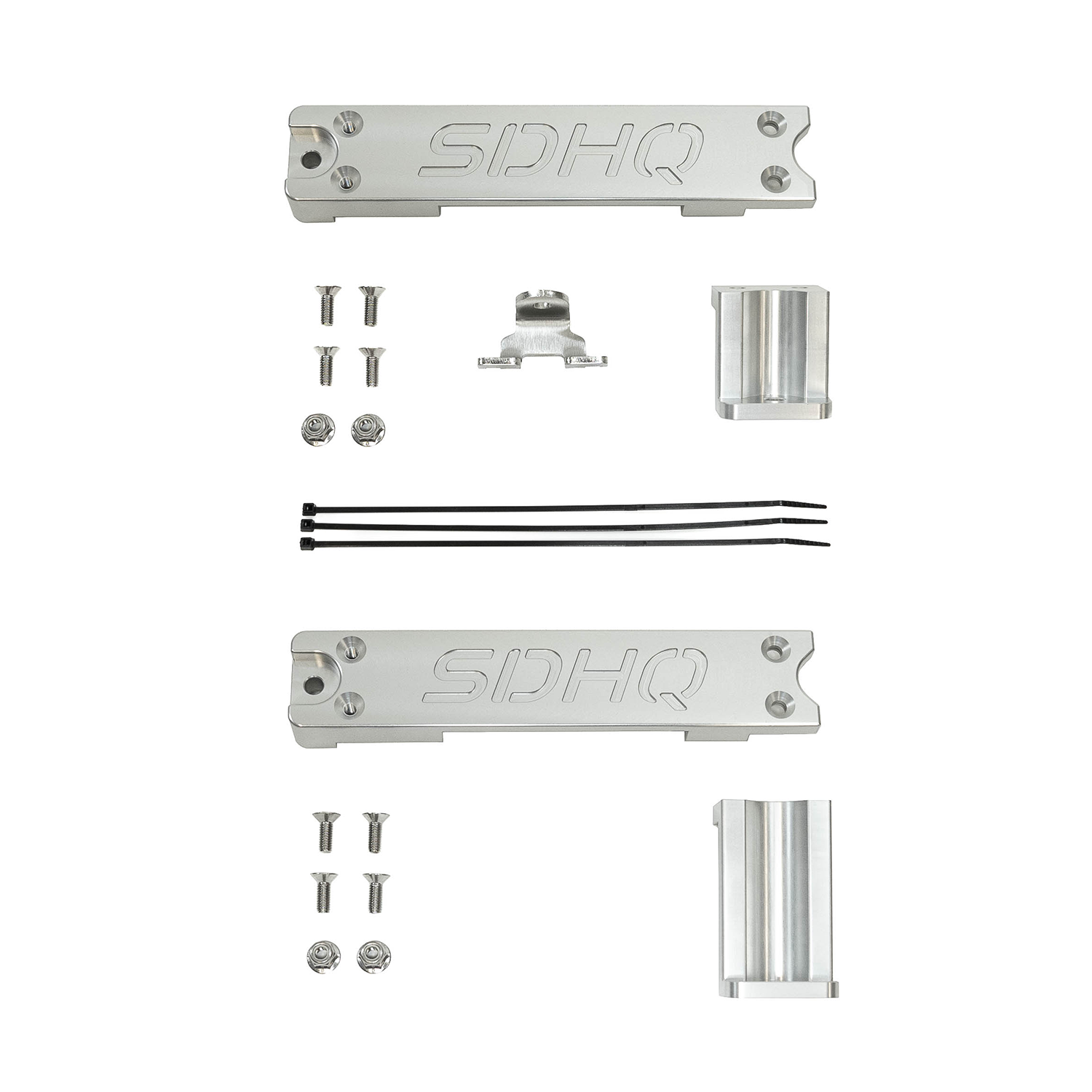 2023+ Ford Super Duty SDHQ Built Dual Battery Billet Battery Hold Down Kit