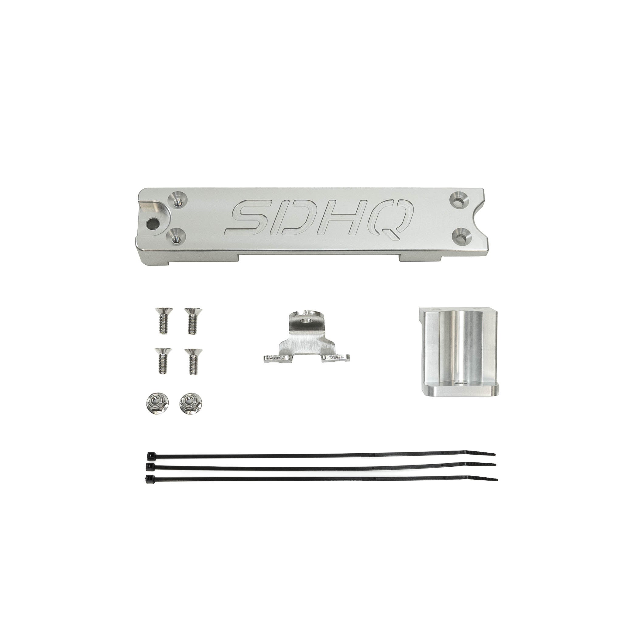 2017-2022 Ford Super Duty SDHQ Built Single Battery Billet Battery Hold Down Kit