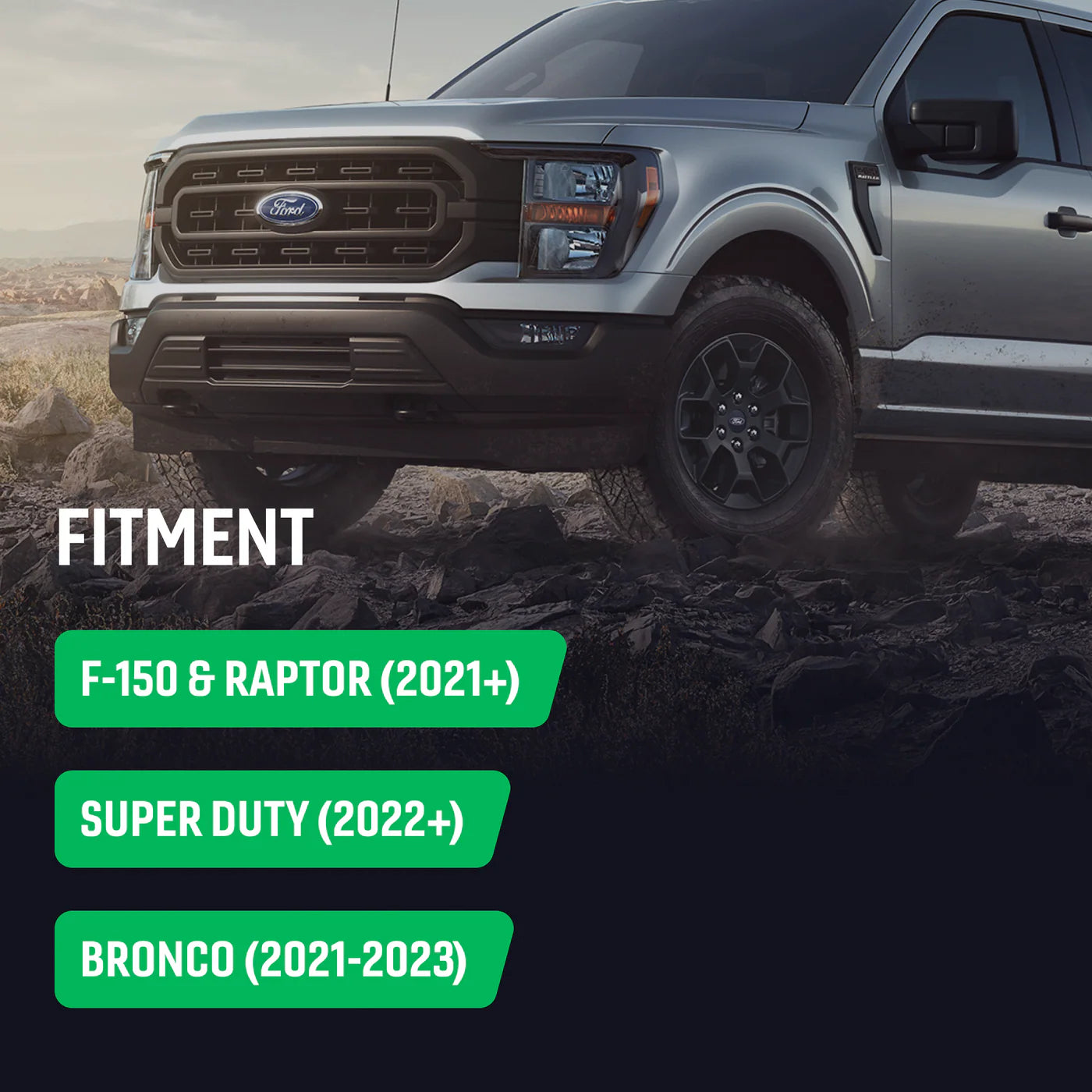Perfect-Fit Stubby Antenna | Ford F-150/Raptor (2021+), Super Duty (2022+), Bronco (2021-2023)