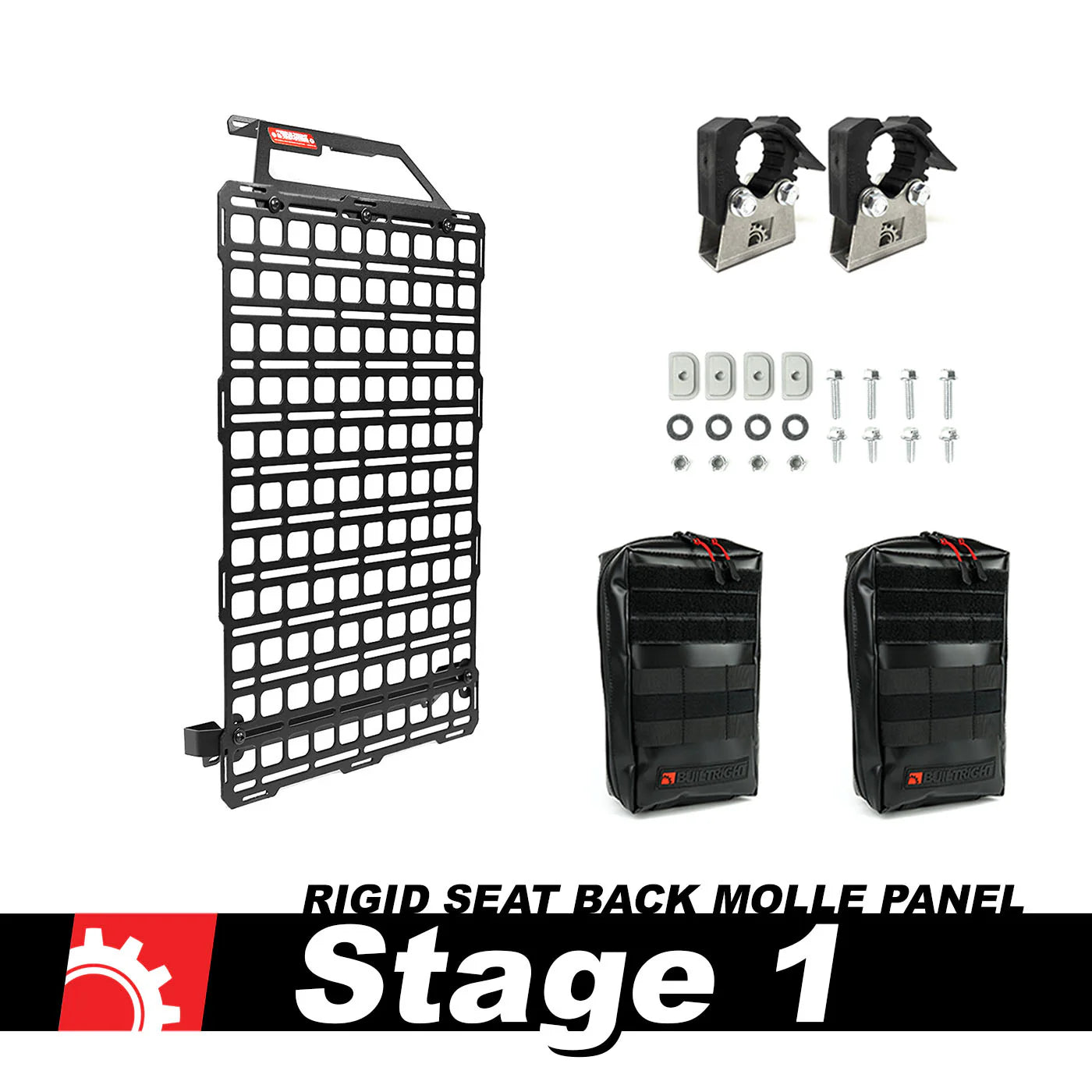 Seat Back Tech Plate MOLLE Kit - Ford F-150 & Raptor (2015-2025), SuperDuty (2017-2025), Ranger (2019-2025)