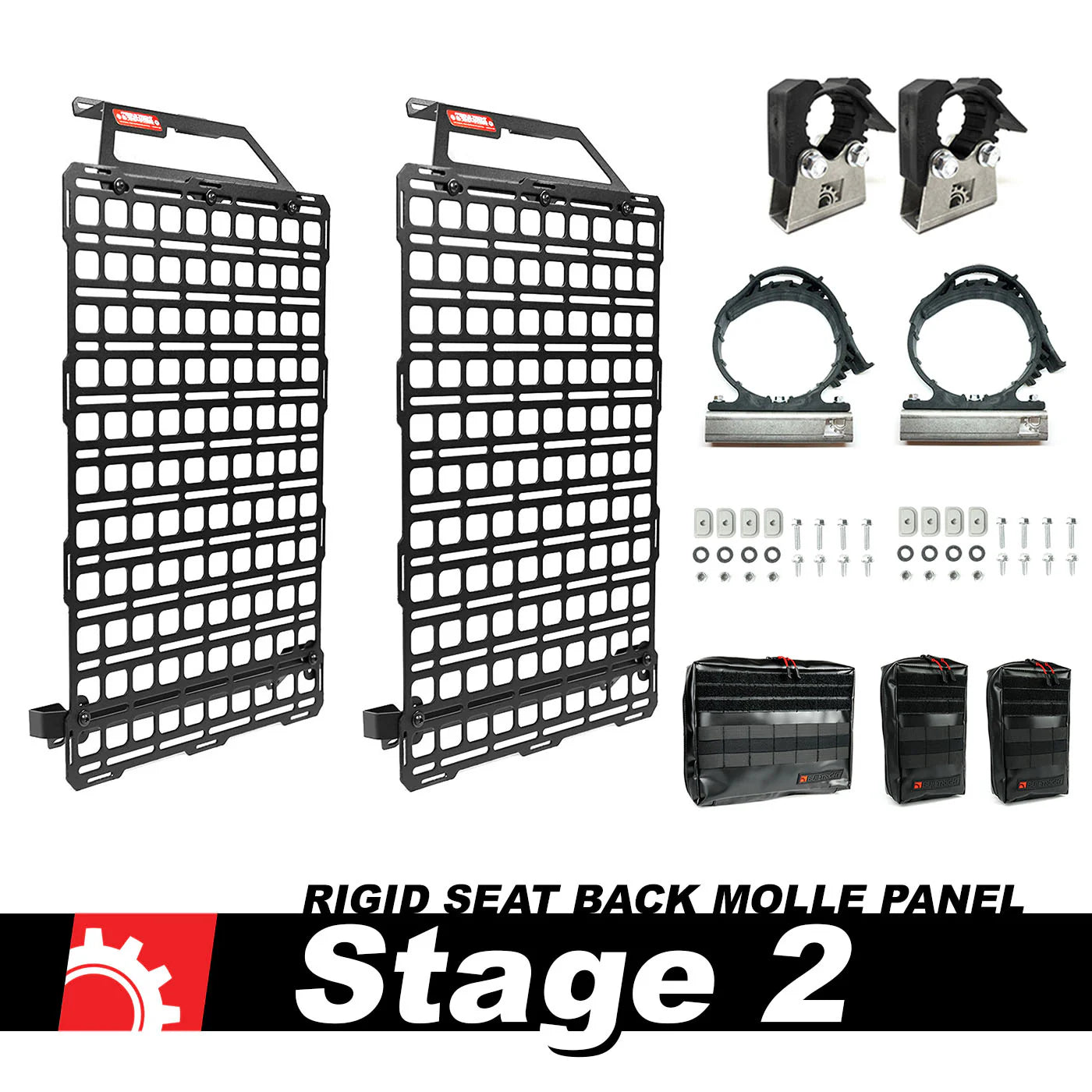 Seat Back Tech Plate MOLLE Kit - Ford F-150 & Raptor (2015-2025), SuperDuty (2017-2025), Ranger (2019-2025)