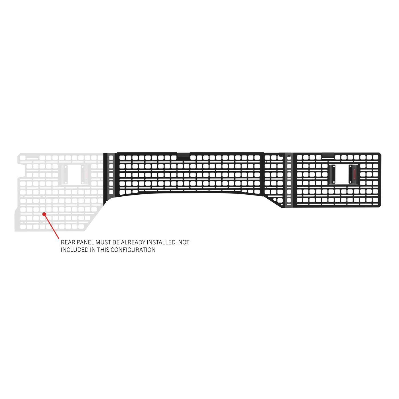 Bedside Rack MOLLE Panel System 8ft Bed | Ford F-250, F-350, F-450 (2017-2025)