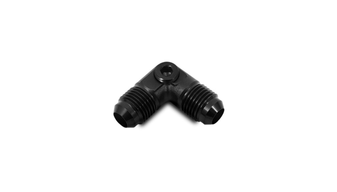 Male AN Flare 90 Degree Union Adapters with 1/8" NPT Port Front View