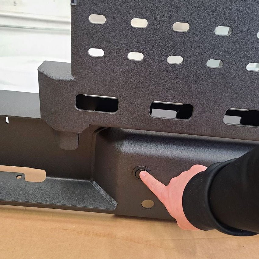 2010-2025 RAM 2500/3500 OCTANE DUAL SWING OUT REAR BUMPER Front View