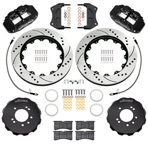 Forged Narrow Superlite 6R Big Brake Front Brake Kit (Hat) Drilled/Slotted 240SX | 300ZX | Skyline R32 | 18" Wheel Diameter Minimum