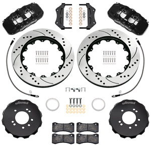 AERO6 Big Brake Front Brake Kit Drilled/Slotted Skyline R33/R34 | 18" Wheel Diameter Minimum
