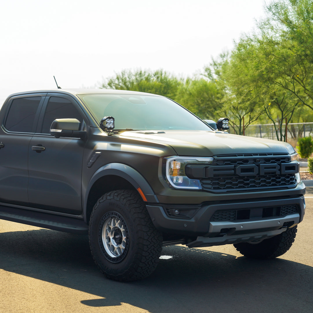 '24+ Ford Ranger/Ranger Raptor A-Pillar Light Mounts