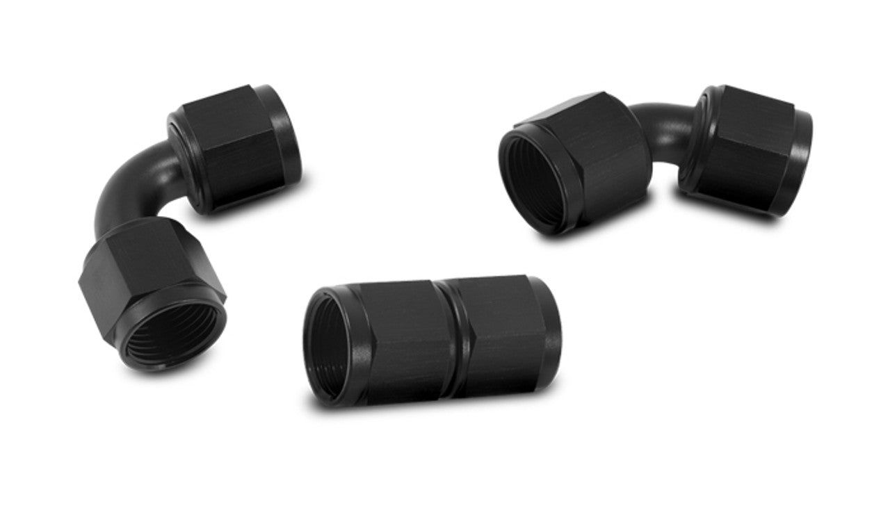 Female-Female AN Flare Union Adapters Front View
