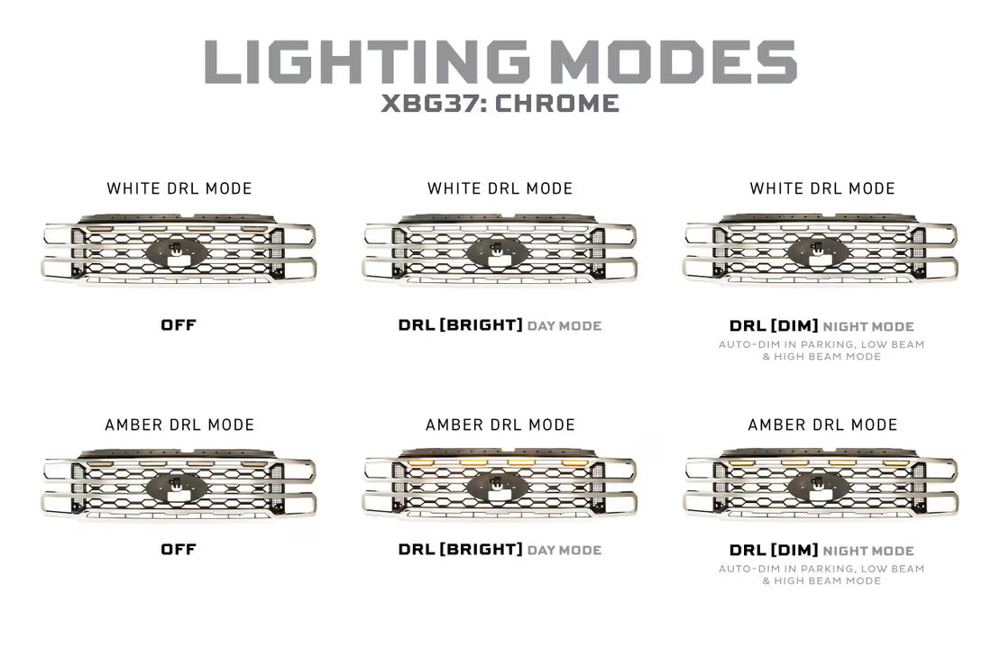 23-26 Ford Super Duty XBG LED DRL Grille